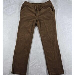 Katin Corduroy Pants Men's XL Brown Drawstring Elastic Waist Casual Comfort